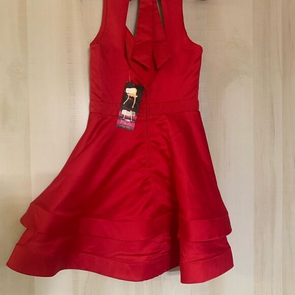 City Vibe‎ red mini party dress, size 1 - Picture 11 of 16